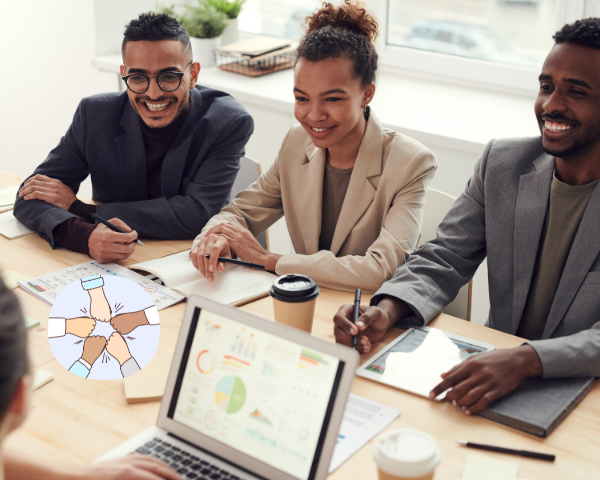 Good Business Loan Team - Diverse professionals in a modern, bright, collaborative workspace.