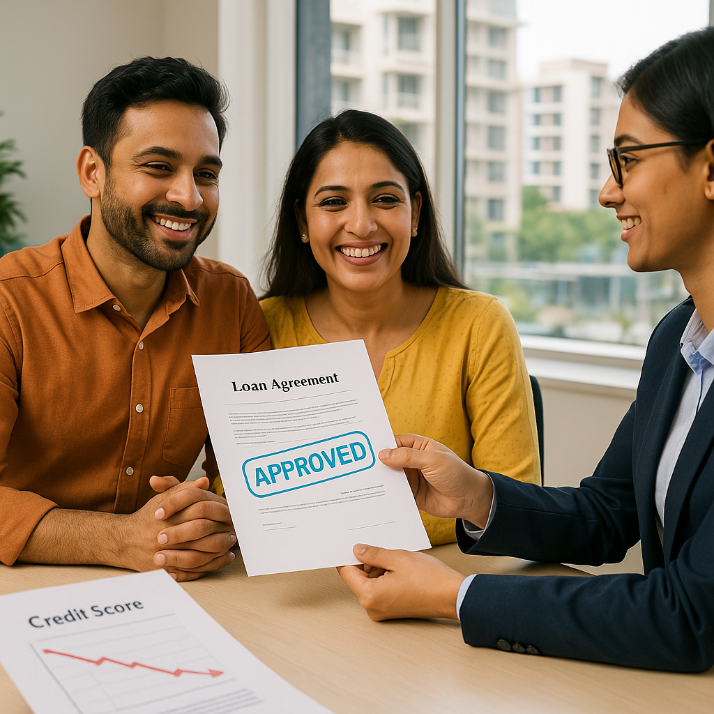 Illustration for low CIBIL score loans